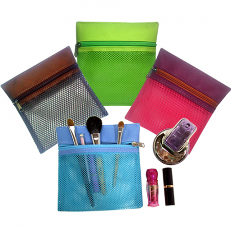 칼라 망사 사각 파우치 #2