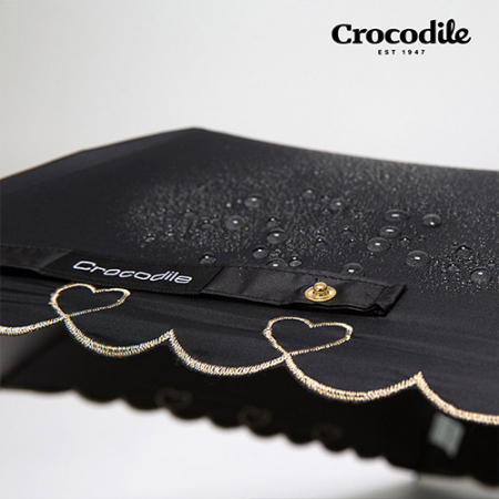 크로커다일 3단 하트포인트 자수 슬림 암막 우양산 #7