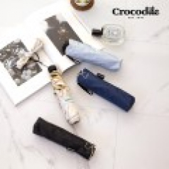 크로커다일 3단 하트포인트 자수 슬림 암막 우양산