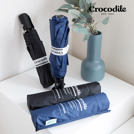 크로커다일 3단 레터링 암막 전자동 우양산 #5