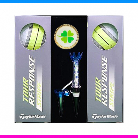 테일러메이드 투어 리스폰스 스트라이프 6구 볼마커 자석티세트 3pc 테일러메이드 골프공 스트라이트 6구 360 퍼팅라인 골프공 볼마커세트 #2