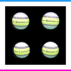 테일러메이드 투어 리스폰스 스트라이프 4구세트 (3pc) 테일러메이드 골프공 골프공 4구세트 스트라이프 골프공