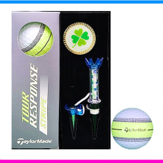테일러메이드 투어 리스폰스 스트라이프 3구 볼마커 자석티세트 (3pc) 360 퍼팅라인 스트라이프 골프공 3구 테이러메이드 골프공 볼마커 자석티세트