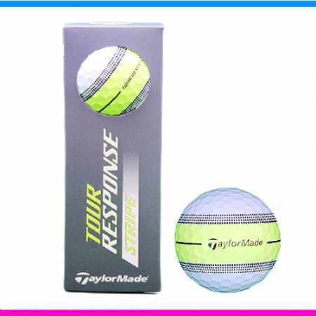테일러메이드 투어 리스폰스 스트라이프 3구 (3pc) 360 퍼팅라인 스트라이프 골프공 3구 #2