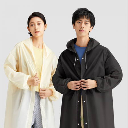 로페리아 남녀공용 EVA 단추형 성인용 레인코트 패션우의 0190241 #2