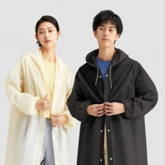 로페리아 남녀공용 EVA 단추형 성인용 레인코트 패션우의 0190241