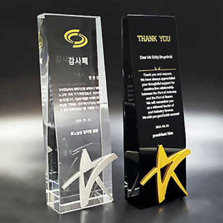 RSN12 크리스탈상패 감사패 #4