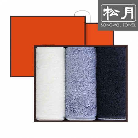 [송월타올] 솔리드 혼방사 무지40 타올 3p세트 #3
