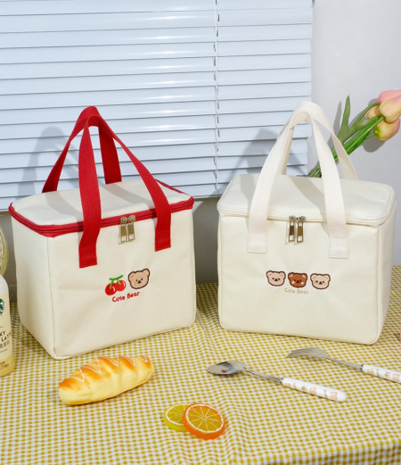 귀여운보냉백 곰돌이보냉백 이쁜아이스쿨러백 캔버스보냉백 소풍캠핑여행가방 #3