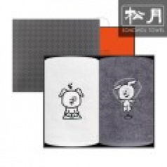 [송월타올] 헬스하는 강아지 30수 타올 150g 2p 세트