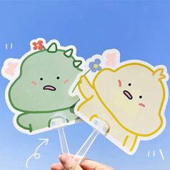 아기자기 휴대용 부채 미니 캐릭터 부채 Y2524