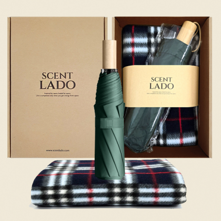 센트라도 네이처 담요+3단 양우산 세트 #3