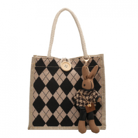 클래식 체크 에코백 #2