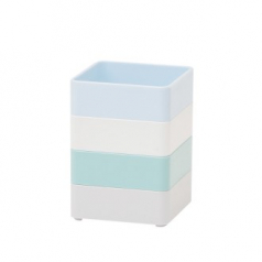 포인트 컬러 오거나이저 사각 펜꽂이