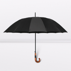 우드 곡자 손잡이 프리미엄 장우산 h27