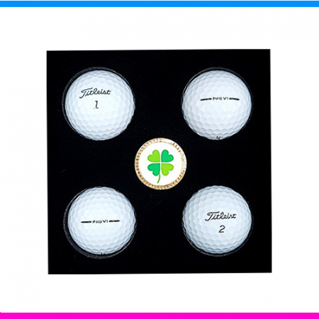 타이틀리스트 pro v1 4구 볼마커 자석티세트 3pc 타이틀리스트 4구 선물세트 #2