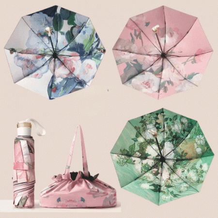 플라워 양우산 UV자외선 차단 파우치 #2