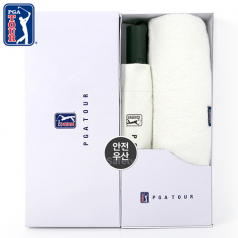 PGA 3단 완전자동 암막 세이프티 우양산+260g코마사타올세트