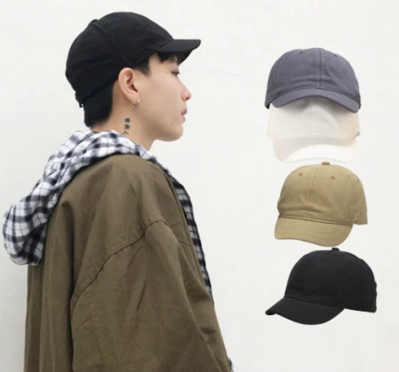 착시모자 얼굴이 작아보이는 숏챙 무지볼캡 여름 커플 #2