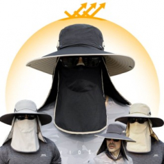 얼굴 커버 작업모자 농사 밭일 자외선 차단 등산 낚시