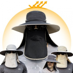 얼굴 커버 작업모자 농사 밭일 자외선 차단 등산 낚시