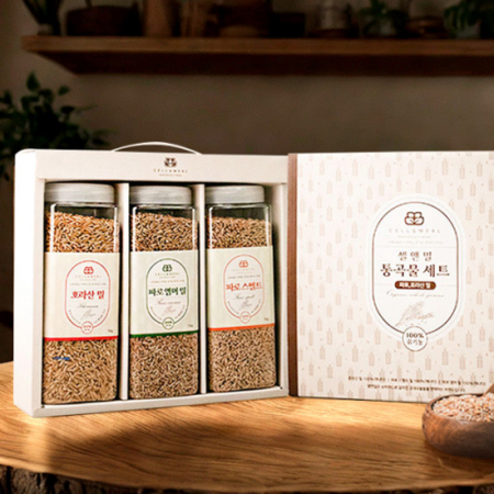 4+1 셀앤밀 선물세트 파로(엠머밀,스펠트밀) 호라산밀 1kgx3개 저당 고대곡물 파로밥 #4