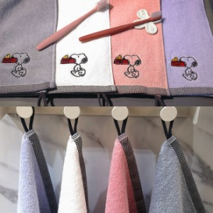 송월타올 스누피 블럭블랙 45g 핸드타올