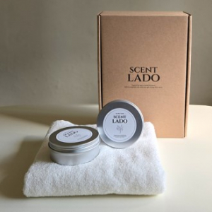 센트라도 송월 타올 수건 + 소이 캔들 2P 세트