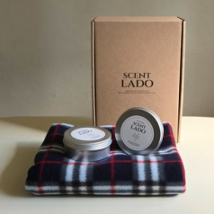 센트라도 네이처 담요+소이 캔들 2P 세트