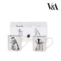 브이앤에이 테이블웨어 퀸 킹 머그세트 350ml x 2