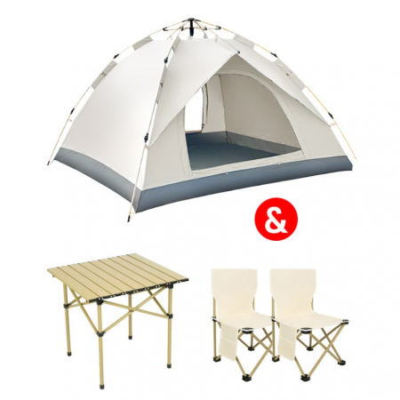미니멀 피크닉 텐트 A세트, 텐트 롤테이블 중형 의자 2개 #2