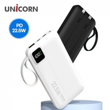 유니콘 PB-10KM 대용량 C타입+8핀 일체형 PD22.5W PD3.0 QC3.0 초고속 충전 10000mAh 보조배터리 #2
