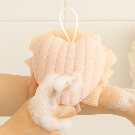 루미에르 하트&본 샤워 스폰지 #4