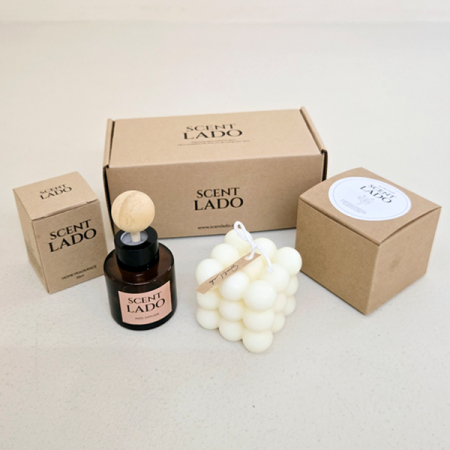 센트라도 미니 차량용 디퓨저 50ml+오브제 캔들 세트 #4