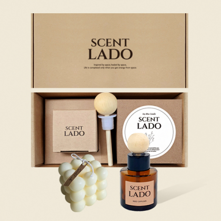 센트라도 미니 차량용 디퓨저 50ml+오브제 캔들 세트 #5