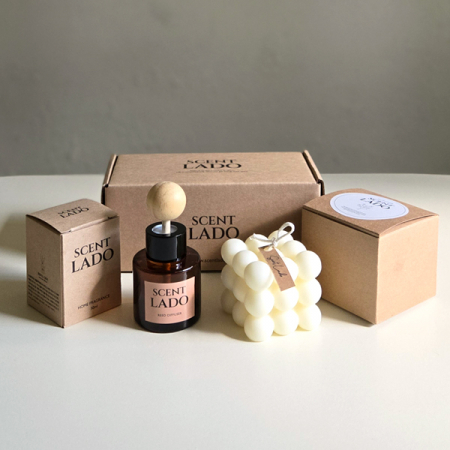 센트라도 미니 차량용 디퓨저 50ml+오브제 캔들 세트 #2