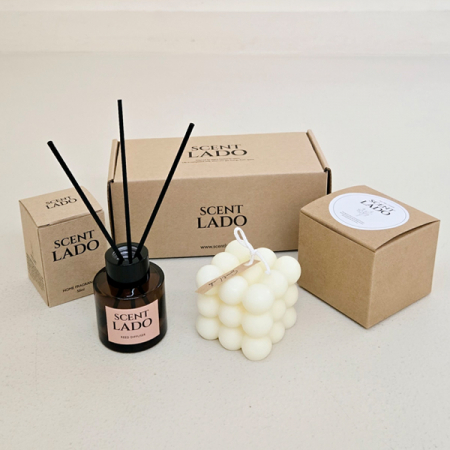 센트라도 미니 디퓨저 50ml+오브제 캔들 세트 #4