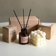 센트라도 미니 디퓨저 50ml+오브제 캔들 세트