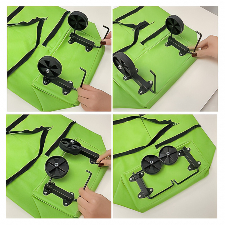 휴대용 만능 장바구니 접이식 쇼핑 카트 바퀴 가방 #8