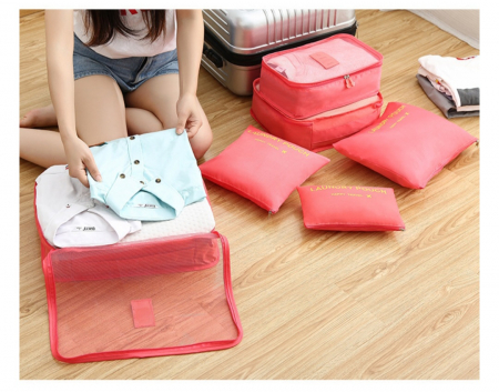 6종 여행용파우치 캐리어 파우치 멀티파우치 세면백 화장품 파우치 워시백 속옷파우치 여행파우치 판촉 선물 사은품 답례품 #3