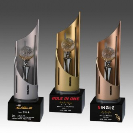 메탈 크리스탈 골프 트로피 S8A-248-456 #2