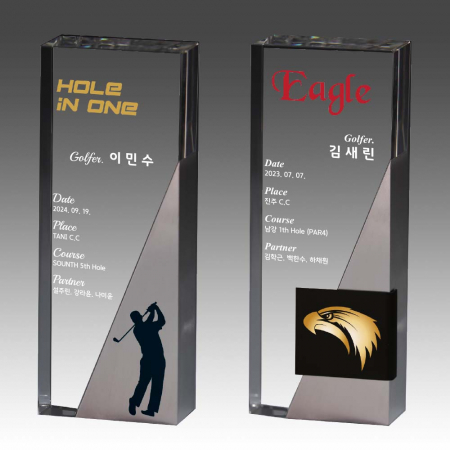 메탈 크리스탈 골프 트로피 S8A-245-34 #2
