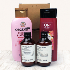 LG 오가니스트 샴푸 + 나드 트리트먼트 + LG 온더바디 바디워시 + 나드 바디로션