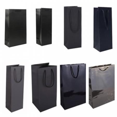 검정 블랙 와인 쇼핑백 #2