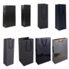 검정 블랙 와인 쇼핑백
