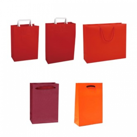 빨간색 레드 종이 쇼핑백 #2