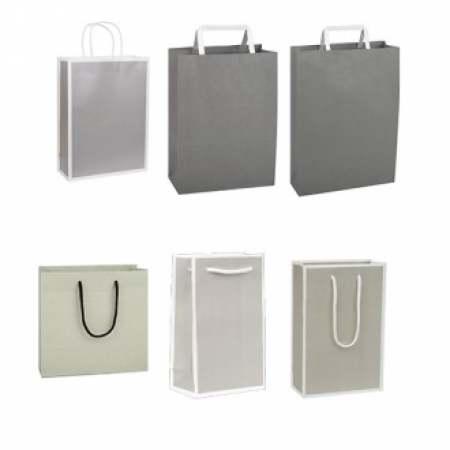 그레이 회색 종이 쇼핑백 #2