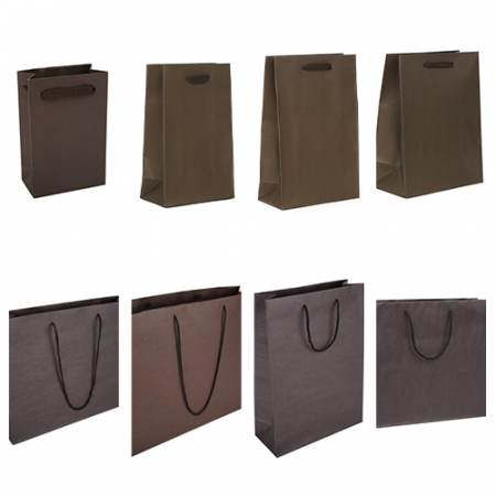 브론즈 밤색 종이 쇼핑백 #3