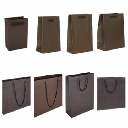 브론즈 밤색 종이 쇼핑백 #2