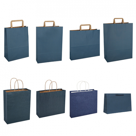 블루 지끈 종이 쇼핑백 #3